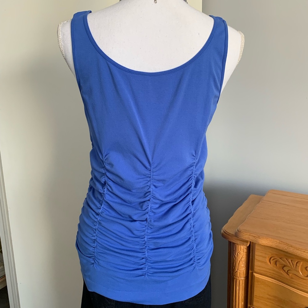 Legacy Ruched Tank Top Blue - Picture 2 of 3